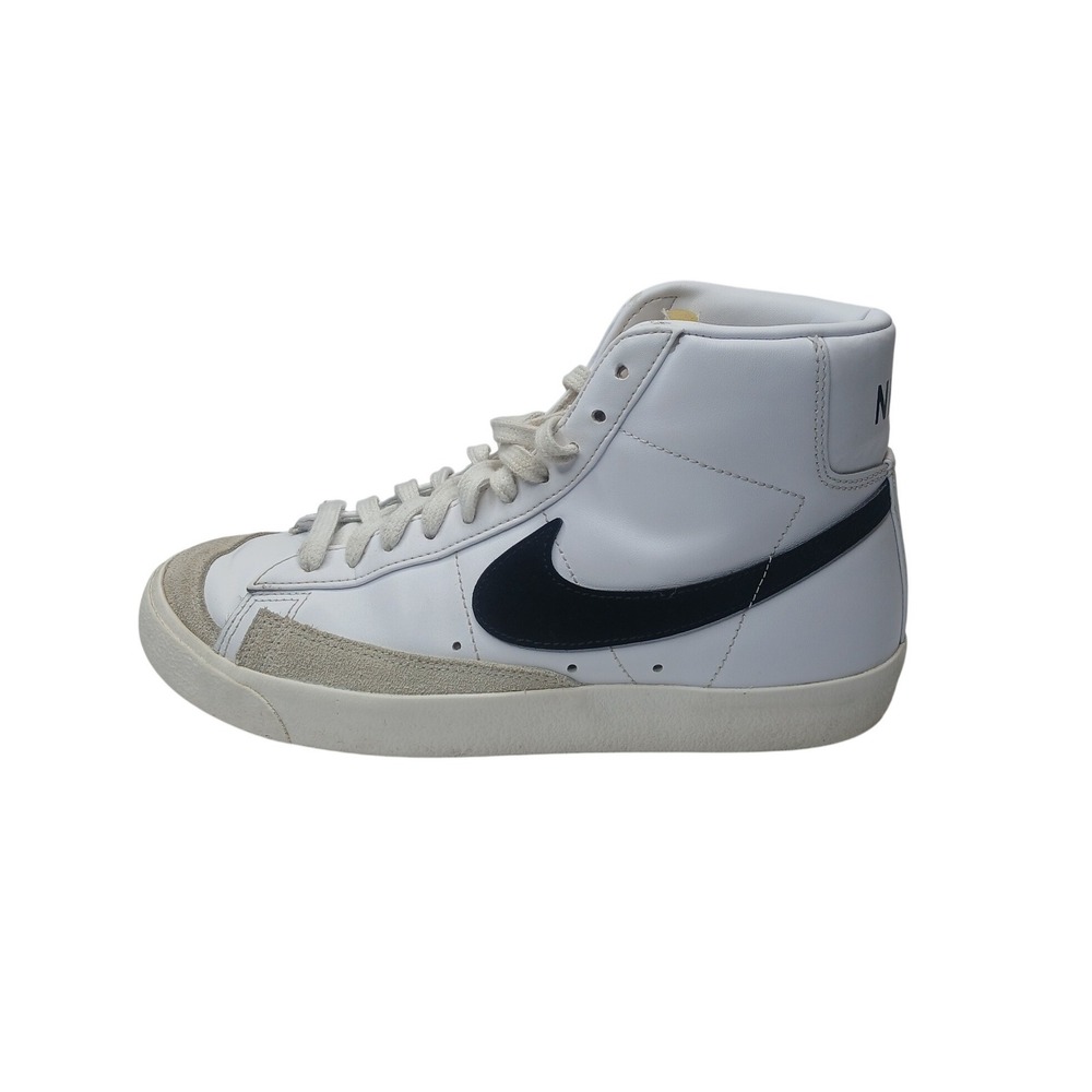Nike Blazer Mid 77 Vintage Womens 9 White Black High Top Sneakers CZ1055-100